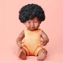 Load image into Gallery viewer, African Girl Girl Doll with Melon Romper
