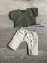 Load image into Gallery viewer, Boy Doll Linen Outfit - Green
