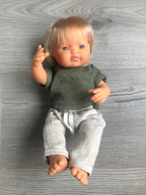 Load image into Gallery viewer, Boy Doll Linen Outfit - Green
