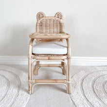 Load image into Gallery viewer, Baba Bear Doll Rattan High Chair
