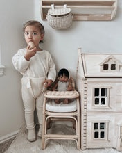 Load image into Gallery viewer, Baba Bear Doll Rattan High Chair
